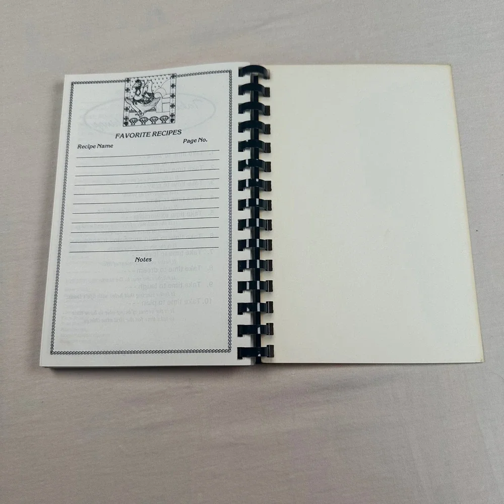 Vintage Tailgate & Club Meeting Specialties Spiral Cookbook Community Recipes